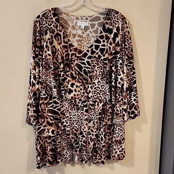 Beautiful Susan Graver top 1X perfect condition - Picture 1 of 4